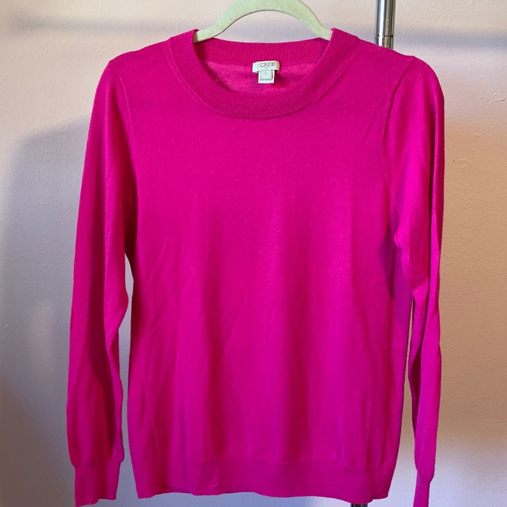 Hot Pink J. Crew Sweater- Size Large